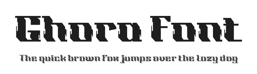 Ghora Font by twinletter — Display Font