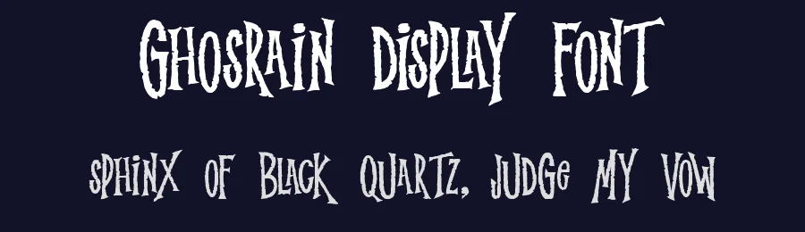 Ghosrain Display Font by wasabib studio — Blackletter Font — thumbnail 2