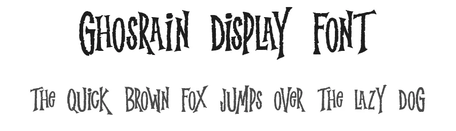 Ghosrain Display Font by wasabib studio — Blackletter Font
