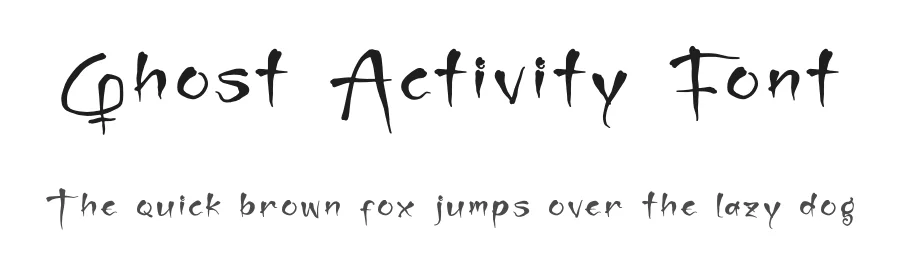 Ghost Activity Font by glorytype — Script Handwritten Font