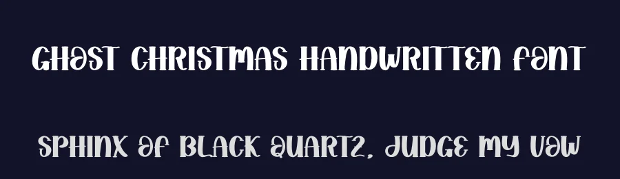 Ghost Christmas Handwritten Font by creativeletter — Display Font — thumbnail 2