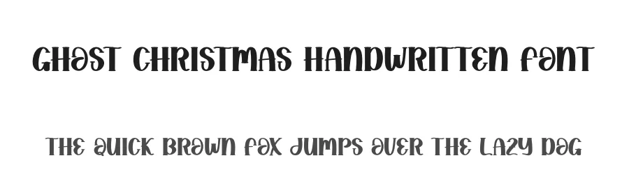 Ghost Christmas Handwritten Font by creativeletter — Display Font