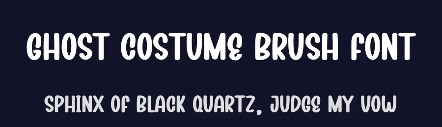 Ghost Costume Brush Font by creativeletter — Display Font — thumbnail 2