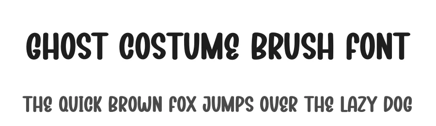 Ghost Costume Brush Font by creativeletter — Display Font