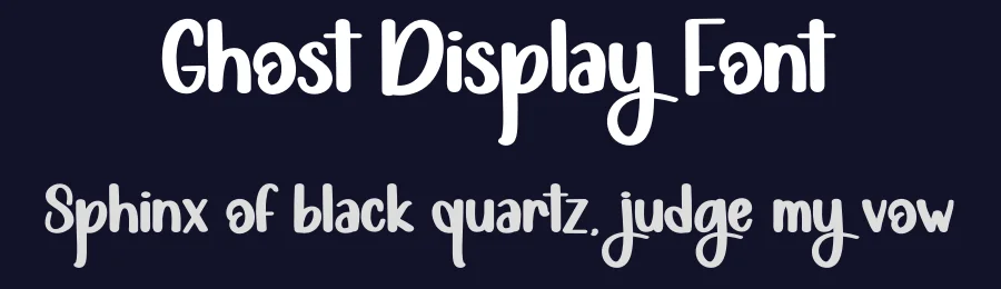 Ghost Display Font by andikastudio — Display Font — thumbnail 2