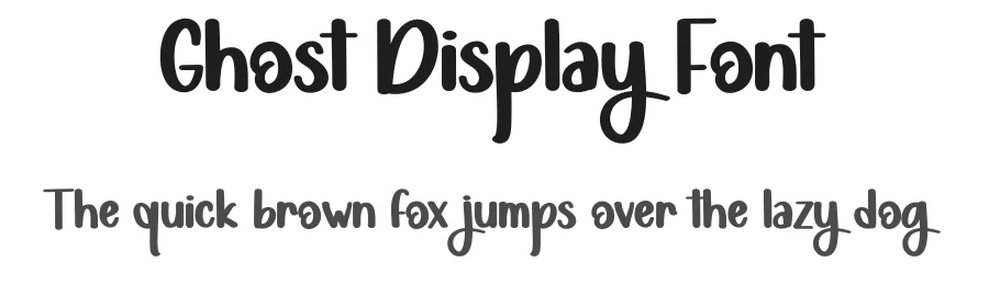 Ghost Display Font by andikastudio — Display Font