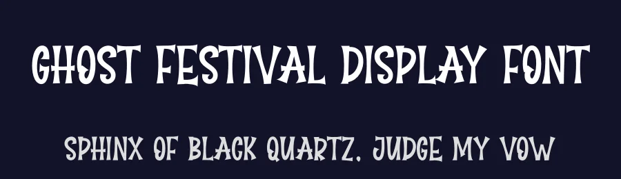 Ghost Festival Display Font by creativeletter — Display Font — thumbnail 2