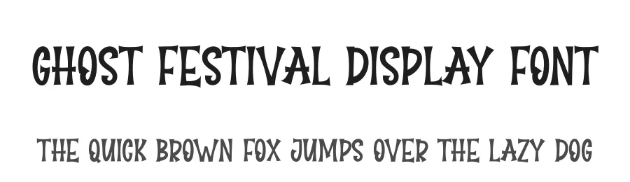 Ghost Festival Display Font by creativeletter — Display Font