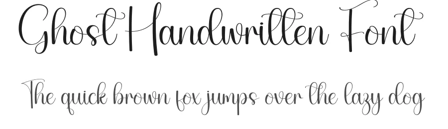 Ghost Handwritten Font by creativeletter — Script Handwritten Font