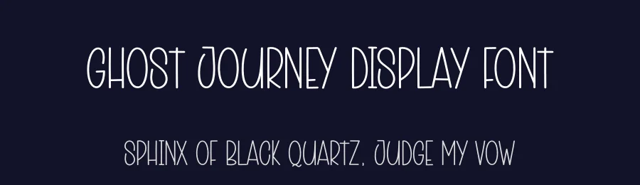 Ghost Journey Display Font by andikastudio — Display Font — thumbnail 2