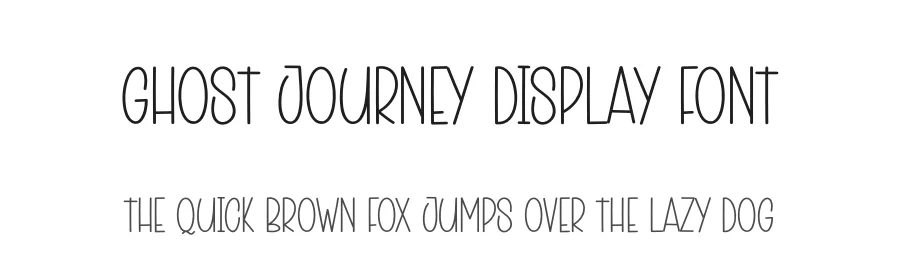 Ghost Journey Display Font by andikastudio — Display Font