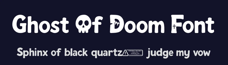 Ghost Of Doom Font by overlaytemplates — Display Font — thumbnail 2