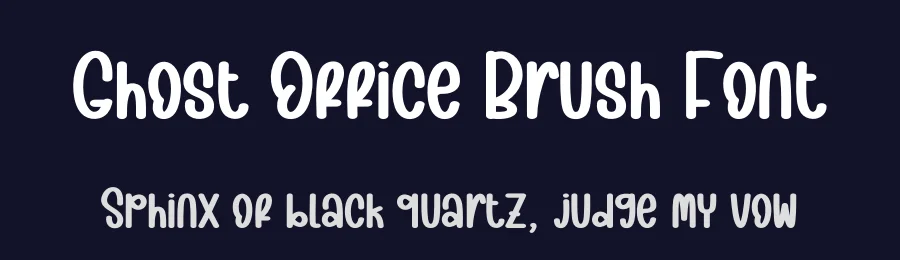 Ghost Office Brush Font by creativeletter — Display Font — thumbnail 2