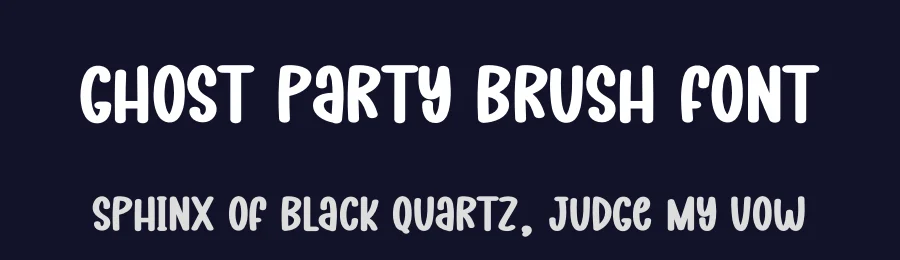 Ghost Party Brush Font by creativeletter — Display Font — thumbnail 2