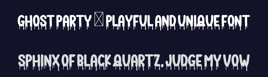 Ghost Party – Playful And Unique Font by freshtypeink — Display Font — thumbnail 2