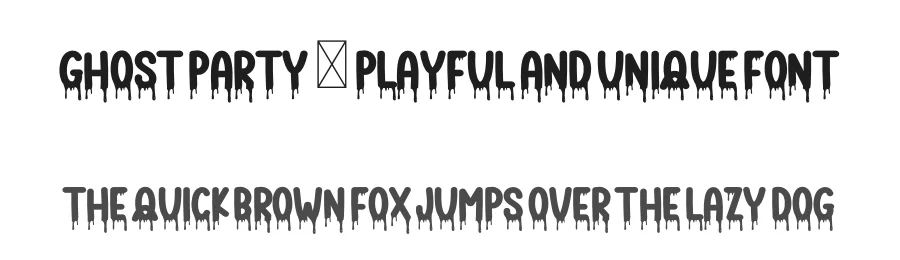 Ghost Party โ Playful And Unique Font by freshtypeink โ Display Font