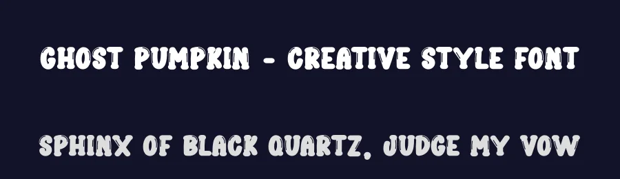 Ghost Pumpkin – Creative Style Font by creativeletter — Display Font — thumbnail 2