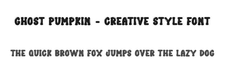 Ghost Pumpkin – Creative Style Font by creativeletter — Display Font