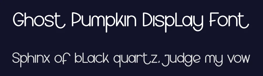 Ghost Pumpkin Display Font by creativeletter — Display Font — thumbnail 2