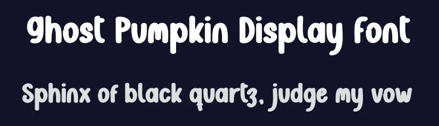 Ghost Pumpkin Display Font by creativeletter — Display Font — thumbnail 2