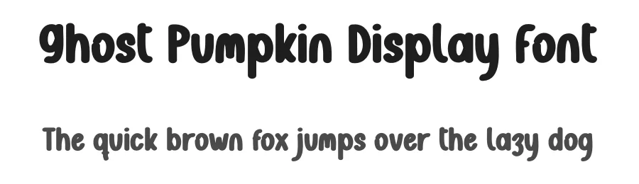Ghost Pumpkin Display Font by creativeletter — Display Font