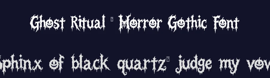 Ghost Ritual – Horror Gothic Font by Yoga Letter — Decorative Font — thumbnail 2