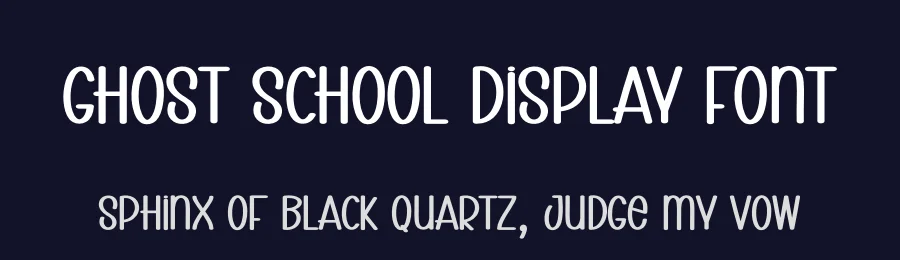 Ghost School Display Font by creativeletter — Display Font — thumbnail 2
