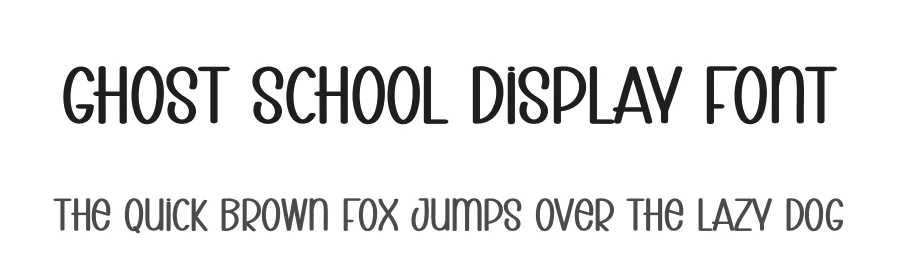 Ghost School Display Font by creativeletter — Display Font