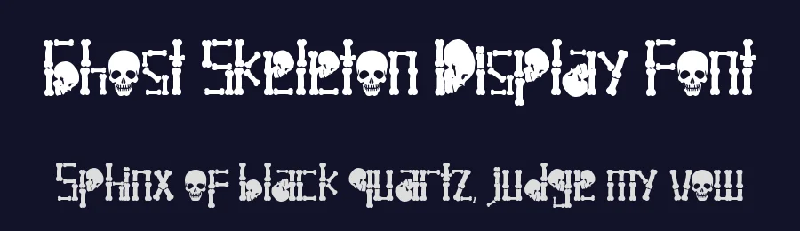 Ghost Skeleton Display Font by Yoga Letter — Display Font — thumbnail 2