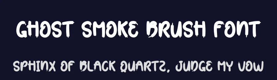 Ghost Smoke Brush Font by creativeletter — Script Handwritten Font — thumbnail 2