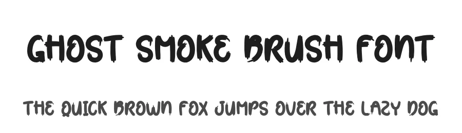Ghost Smoke Brush Font by creativeletter — Script Handwritten Font