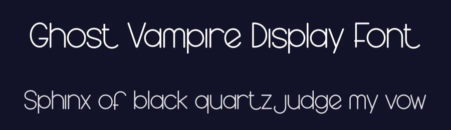 Ghost Vampire Display Font by creativeletter — Display Font — thumbnail 2