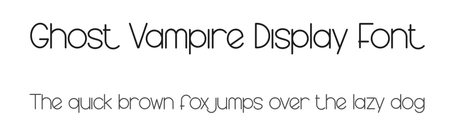 Ghost Vampire Display Font by creativeletter — Display Font
