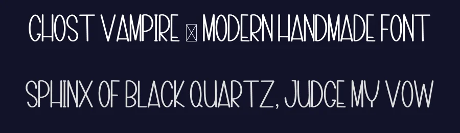 Ghost Vampire – Modern Handmade Font by inermediaSTUDIO — Display Font — thumbnail 2