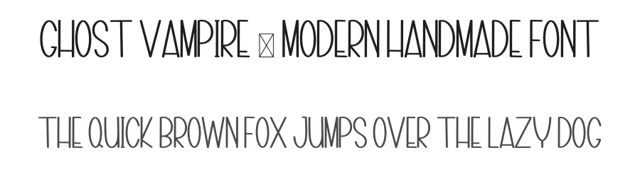 Ghost Vampire – Modern Handmade Font by inermediaSTUDIO — Display Font