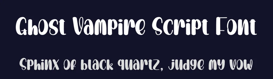 Ghost Vampire Script Font by creativeletter — Display Font — thumbnail 2