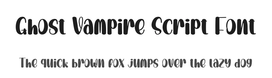 Ghost Vampire Script Font by creativeletter — Display Font