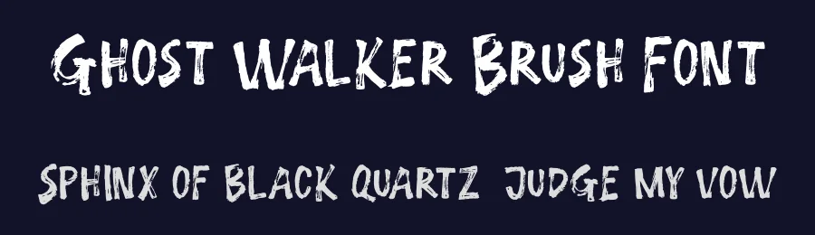 Ghost Walker Brush Font by Inspiratype — Script Handwritten Font — thumbnail 2