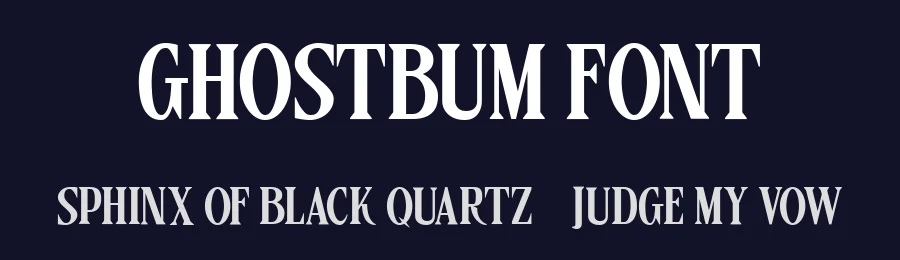 Ghostbum Font by Ragamkata — Display Font — thumbnail 2