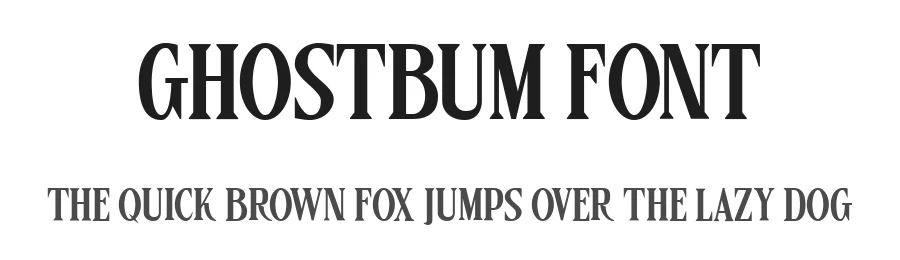 Ghostbum Font by Ragamkata — Display Font