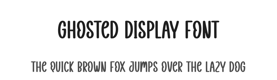 Ghosted Display Font by creativeletter — Display Font