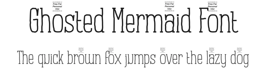 Ghosted Mermaid Font by ErmediaStudio โ Display Font