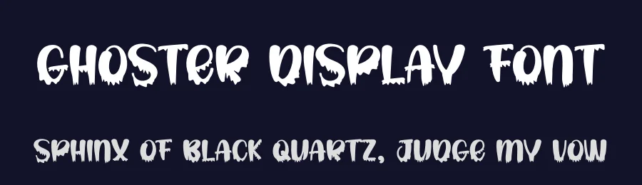 Ghoster Display Font by andikastudio — Display Font — thumbnail 2
