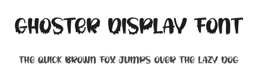 Ghoster Display Font by andikastudio — Display Font