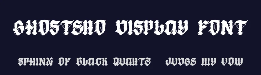 Ghostero Display Font by pandekastudio — Blackletter Font — thumbnail 2