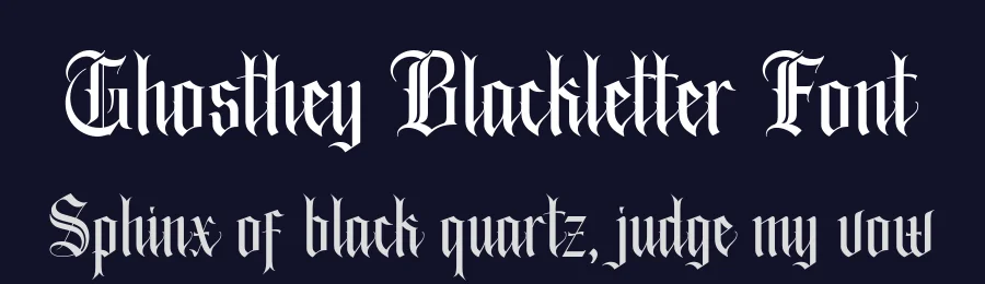 Ghosthey Blackletter Font by alit design — Blackletter Font — thumbnail 2