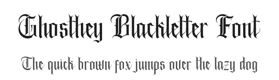 Ghosthey Blackletter Font by alit design — Blackletter Font