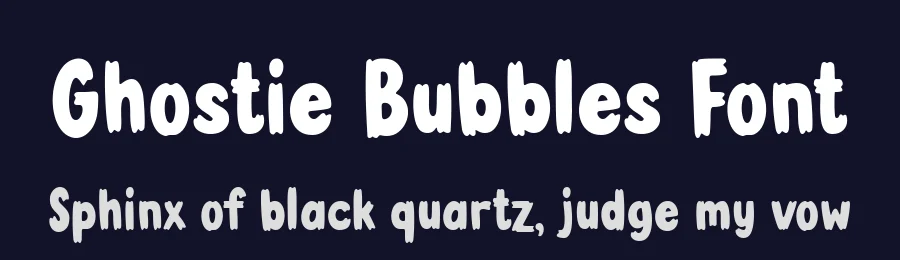 Ghostie Bubbles Font by Dreamink Studio — Display Font — thumbnail 2