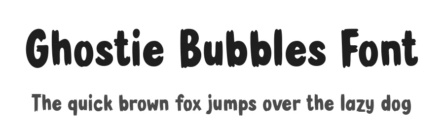Ghostie Bubbles Font by Dreamink Studio — Display Font