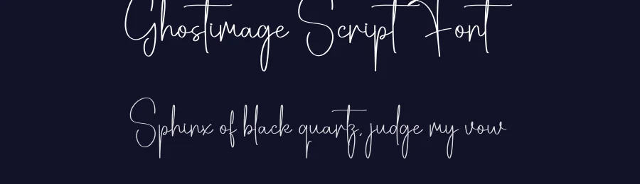 Ghostimage Script Font by creativeletter — Script Handwritten Font — thumbnail 2